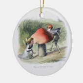 Ein Elf auf der Suche nach einer Fee, Illustration Keramikornament (Links)