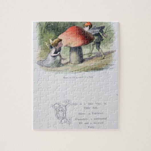 Ein Elf auf der Suche nach einer Fee, Illustration Puzzle (Vertikal)