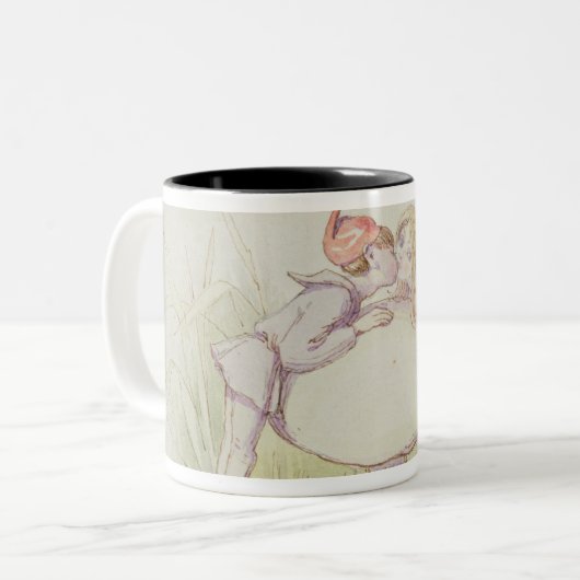 Ein Elf und eine Fee Zweifarbige Tasse (Vorderseite Links)