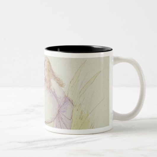 Ein Elf und eine Fee Zweifarbige Tasse (Rechts)