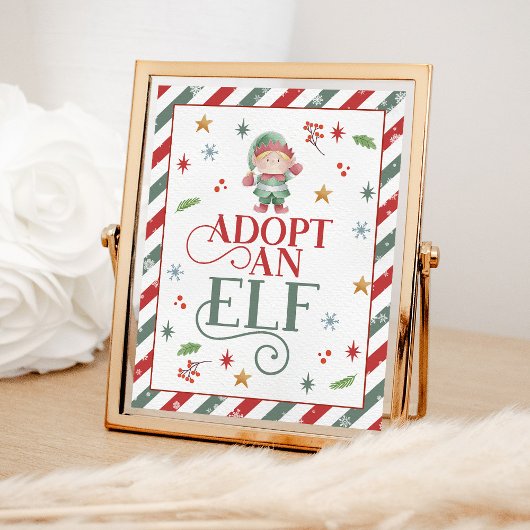 Ein Elf Weihnachts-Party adoptiert Poster