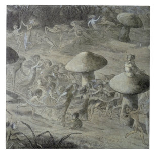 Ein Elfentanz bis zum Nacht, Illustration von 'in Fliese