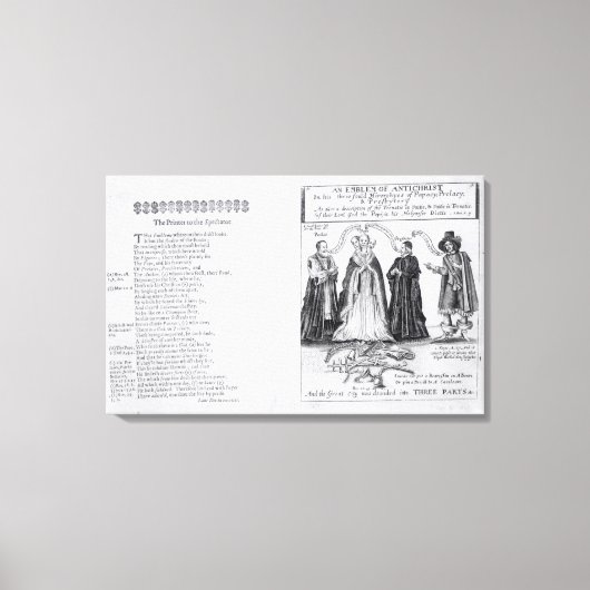 Ein Emblem des Antichrist Leinwanddruck (Vorderseite)
