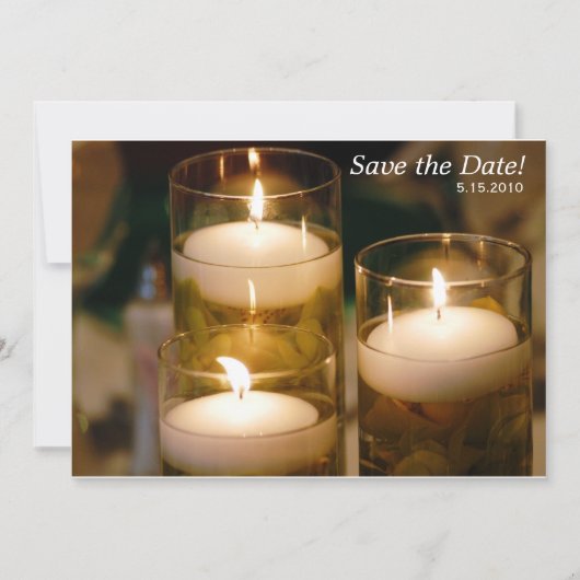 Ein Empfang der Einladung von Kerzen (Vorderseite)