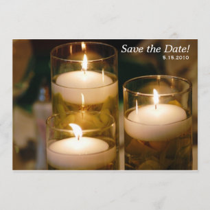 Ein Empfang der Kerzen-Einladung Save The Date
