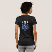Ein EMT Stern des Lebens T-Shirt (Schwarz voll)
