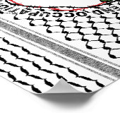 Ein Ende des Beruf Das freie Palästina - Palästina Poster (Ecke)