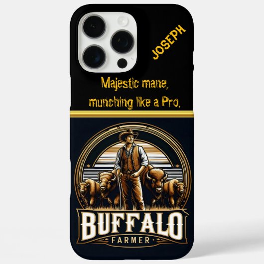 Ein engagierter Bauer, der an seinen Bison Herd te Case-Mate iPhone Hülle (Rückseite)