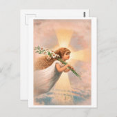 Ein Engel am Himmel, der die Seele hält, liegt auf Postkarte (Vorne/Hinten)