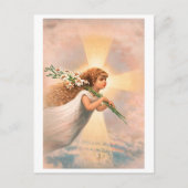 Ein Engel am Himmel, der die Seele hält, liegt auf Postkarte (Vorderseite)