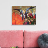 Ein Engel aus der "Krönung der Jungfrau" Leinwanddruck (Insitu (Wohnzimmer))