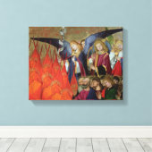 Ein Engel aus der "Krönung der Jungfrau" Leinwanddruck (Insitu (Holzboden))