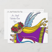 Ein Engel beobachtet dich Postkarte (Vorne/Hinten)