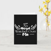 Ein Engel beobachtet mich über Vater Mama Frauen K Karte (Gelbe Blume)