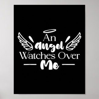 Ein Engel beobachtet mich über Vater Mama Frauen K Poster