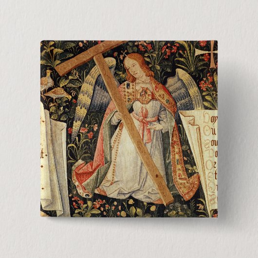 Ein Engel, der das Kreuz trägt Button (Vorderseite)