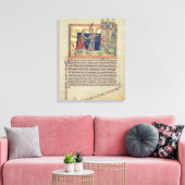 Ein Engel, der das neue Jerusalem zeigt Leinwanddruck (Insitu (Wohnzimmer))