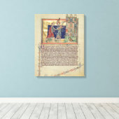 Ein Engel, der das neue Jerusalem zeigt Leinwanddruck (Insitu (Holzboden))