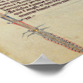 Ein Engel, der das neue Jerusalem zeigt Poster (Ecke)