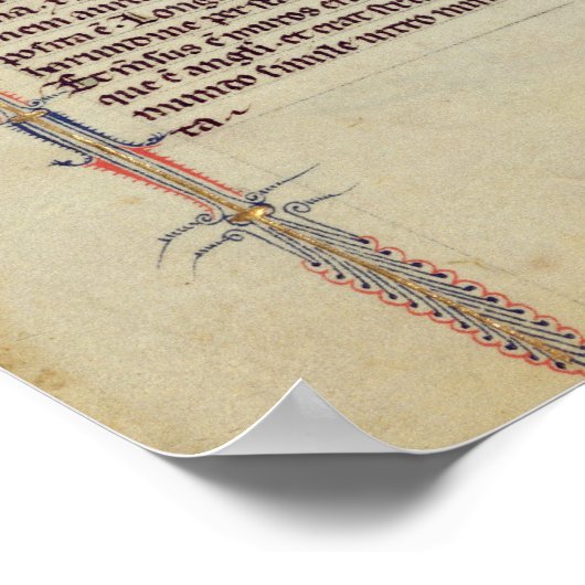 Ein Engel, der das neue Jerusalem zeigt Poster (Ecke)