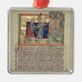 Ein Engel, der das neue Jerusalem zeigt Silbernes Ornament (Vorne)