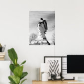 "Ein Engel, der dich Zuhause trägt" Poster (Heimbüro)