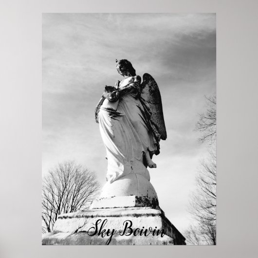 "Ein Engel, der dich Zuhause trägt" Poster (Vorne)