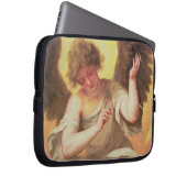 Ein Engel, der eine Glasflasche hält Laptopschutzhülle (Vorne Rechts)