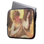 Ein Engel, der eine Glasflasche hält Laptopschutzhülle (Vorderseite Links)