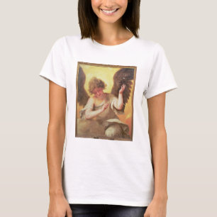 Ein Engel, der eine Glasflasche hält T-Shirt