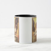 Ein Engel, der eine Glasflasche hält Tasse (Zentrum)