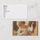 Ein Engel, der eine Glasflasche hält Visitenkarte (Vorne/Hinten)