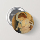 Ein Engel, der Flageolet von Burne Jones spielt Button (Vorne & Hinten)