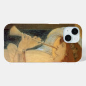 Ein Engel, der Flageolet von Burne Jones spielt Case-Mate iPhone Hülle (Rückseite (Horizontal))