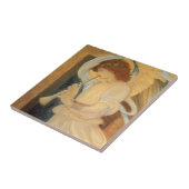 Ein Engel, der Flageolet von Burne Jones spielt Fliese (Seite)