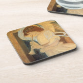 Ein Engel, der Flageolet von Burne Jones spielt Getränkeuntersetzer (Linke Seite)