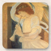 Ein Engel, der Flageolet von Burne Jones spielt Getränkeuntersetzer (Vorderseite)