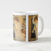Ein Engel, der Flageolet von Burne Jones spielt Jumbo-Tasse (Vorderseite Rechts)