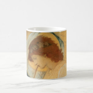 Ein Engel, der Flageolet von Burne Jones spielt Kaffeetasse