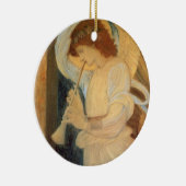 Ein Engel, der Flageolet von Burne Jones spielt Keramikornament (Rechts)
