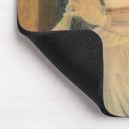 Ein Engel, der Flageolet von Burne Jones spielt Mousepad (Ecke)