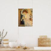 Ein Engel, der Flageolet von Burne Jones spielt Poster (Küche)