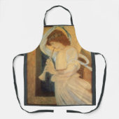 Ein Engel, der Flageolet von Burne Jones spielt Schürze (Vorderseite)