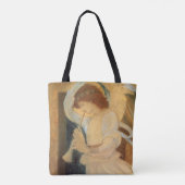 Ein Engel, der Flageolet von Burne Jones spielt Tasche (Rückseite)