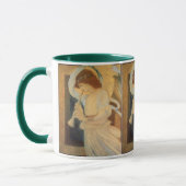Ein Engel, der Flageolet von Burne Jones spielt Tasse (Links)