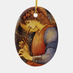 Ein Engel, der Flöte spielt - Ornament