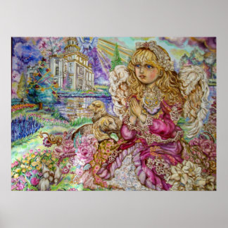 Ein Engel des Betens. Poster