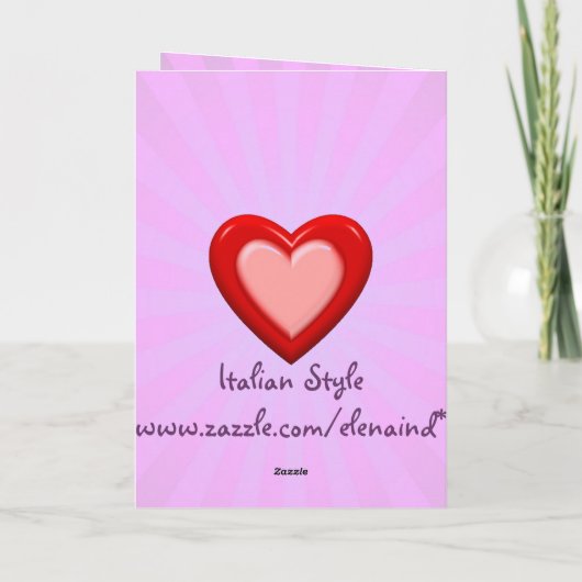 Ein Engel einer Mutterkarte Karte (Rückseite)