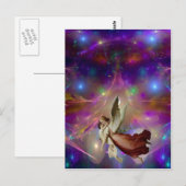 Ein Engel erwartet Postkarte (Vorne/Hinten)