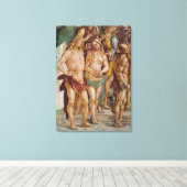 Ein Engel gekröntes Paar, Details Leinwanddruck (Insitu (Holzboden))